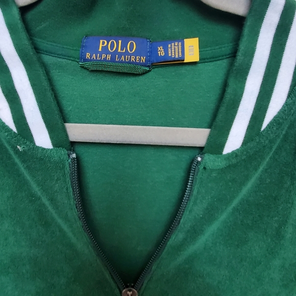 Polo Ralph Lauren, track jacket, bold green zip up! Size XL - Picture 5 of 8